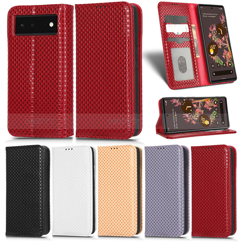 Funda de Cuero Cartera con Soporte Carcasa C03X para Google Pixel 6 5G