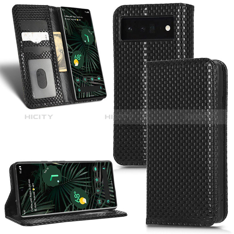 Funda de Cuero Cartera con Soporte Carcasa C03X para Google Pixel 6 Pro 5G