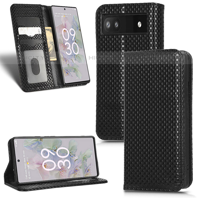 Funda de Cuero Cartera con Soporte Carcasa C03X para Google Pixel 6a 5G