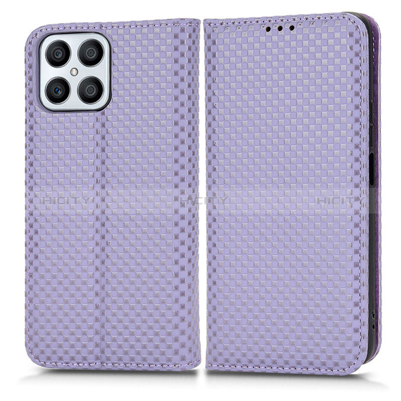 Funda de Cuero Cartera con Soporte Carcasa C03X para Huawei Honor X8 4G