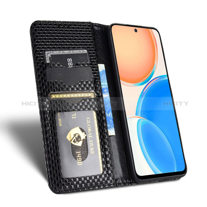 Funda de Cuero Cartera con Soporte Carcasa C03X para Huawei Honor X8 4G