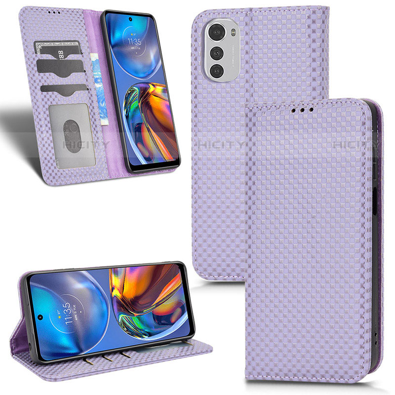 Funda de Cuero Cartera con Soporte Carcasa C03X para Motorola Moto E32s