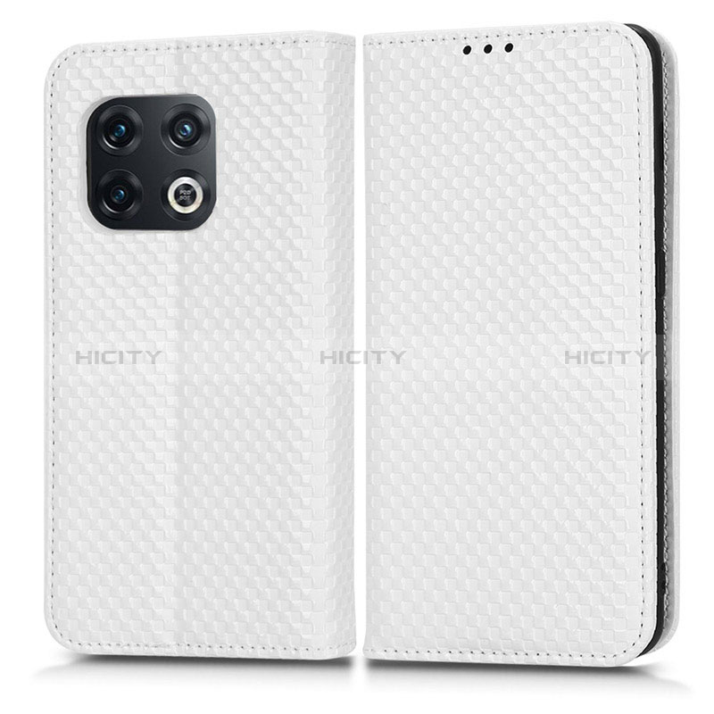 Funda de Cuero Cartera con Soporte Carcasa C03X para OnePlus 10 Pro 5G Blanco