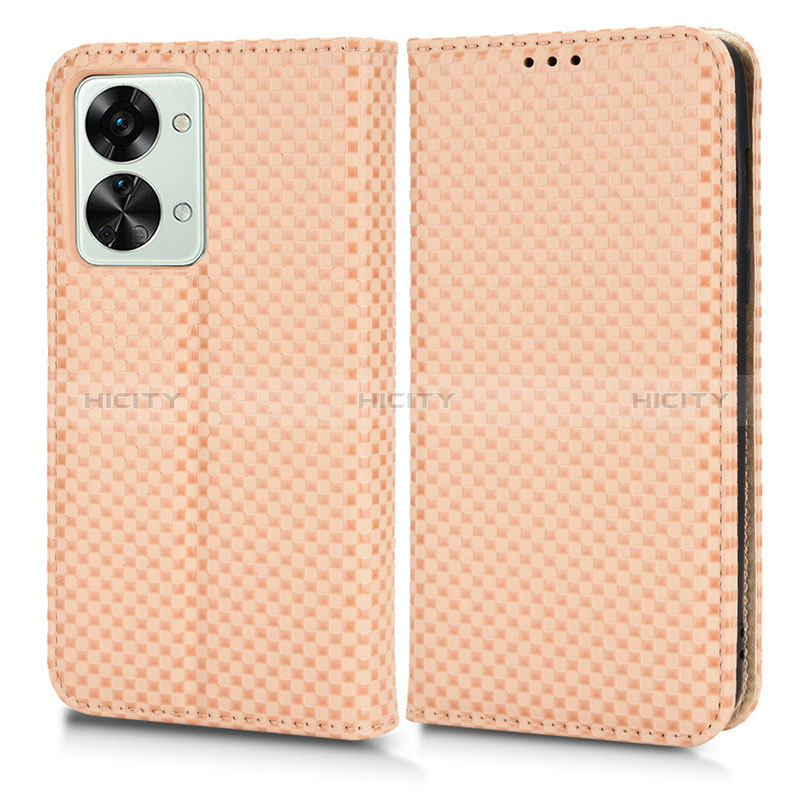 Funda de Cuero Cartera con Soporte Carcasa C03X para OnePlus Nord 2T 5G Oro