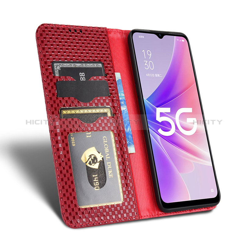 Funda de Cuero Cartera con Soporte Carcasa C03X para Oppo A77 5G