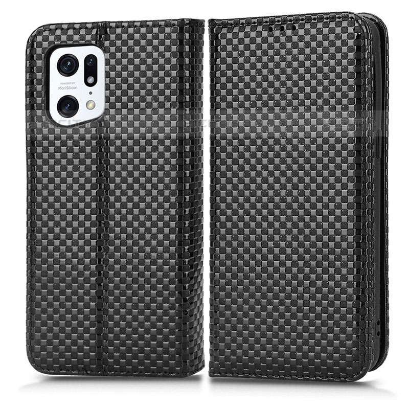 Funda de Cuero Cartera con Soporte Carcasa C03X para Oppo Find X5 Pro 5G