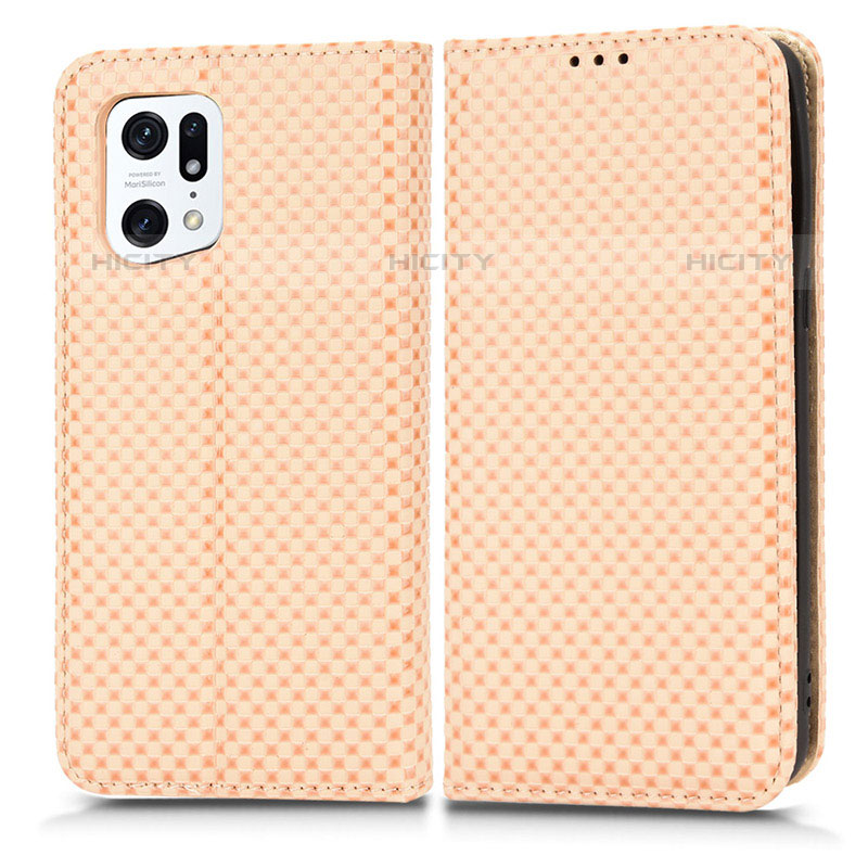 Funda de Cuero Cartera con Soporte Carcasa C03X para Oppo Find X5 Pro 5G