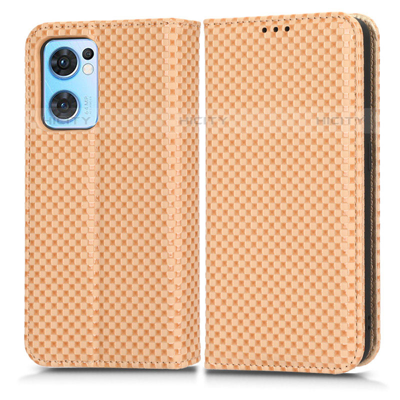 Funda de Cuero Cartera con Soporte Carcasa C03X para Oppo Reno7 5G