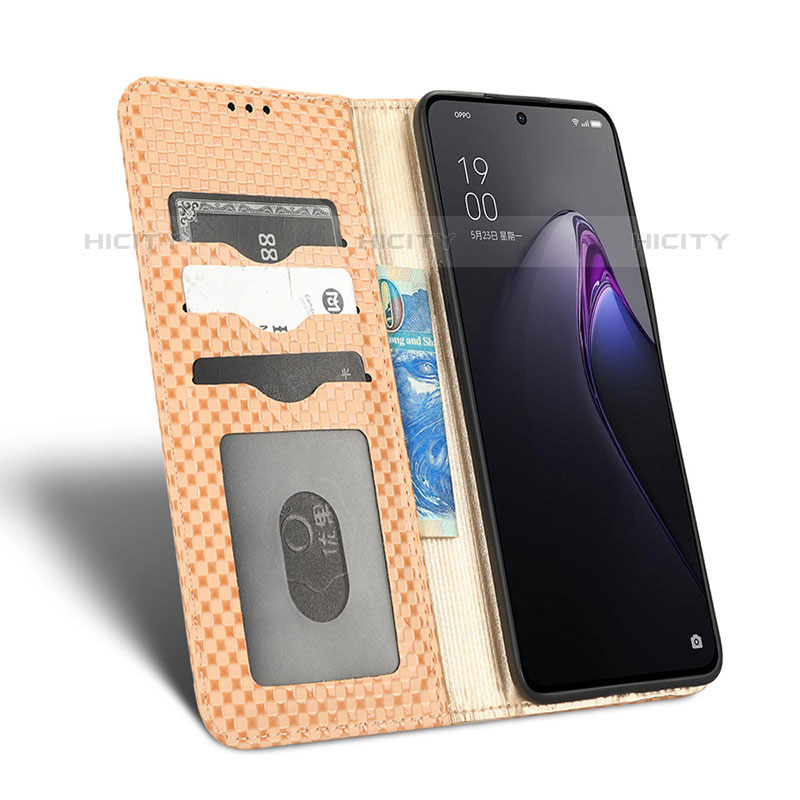 Funda de Cuero Cartera con Soporte Carcasa C03X para Oppo Reno8 Pro 5G