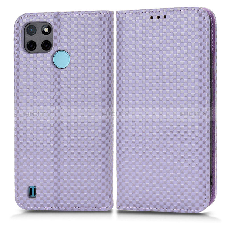 Funda de Cuero Cartera con Soporte Carcasa C03X para Realme C25Y India