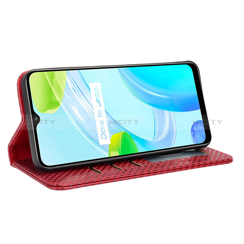 Funda de Cuero Cartera con Soporte Carcasa C03X para Realme C30