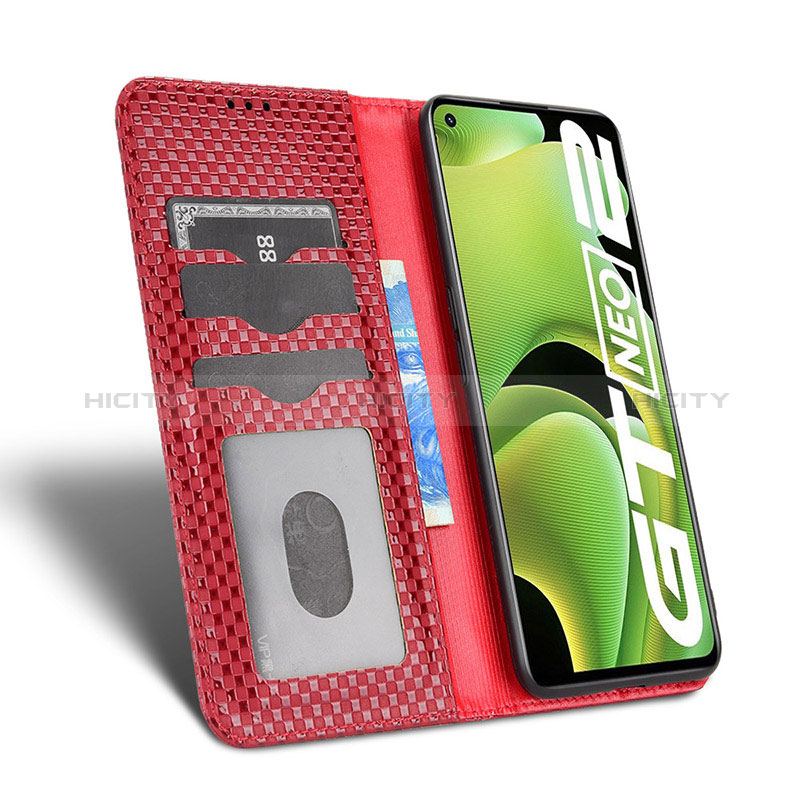 Funda de Cuero Cartera con Soporte Carcasa C03X para Realme GT Neo2 5G