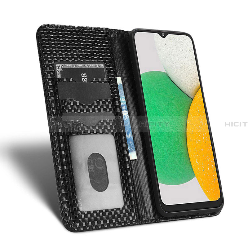 Funda de Cuero Cartera con Soporte Carcasa C03X para Samsung Galaxy A03 Core