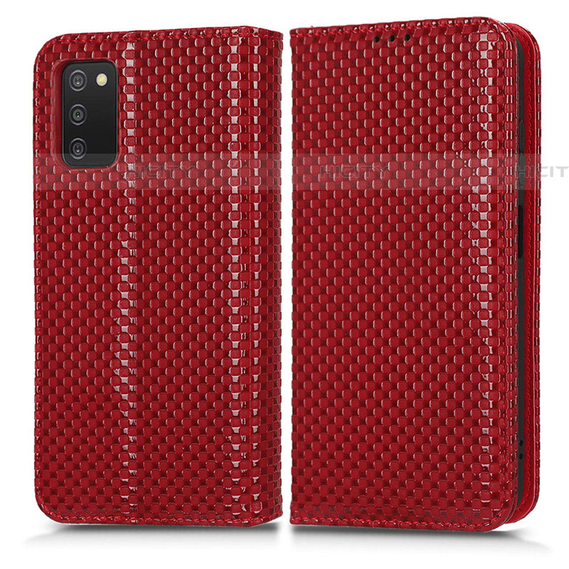 Funda de Cuero Cartera con Soporte Carcasa C03X para Samsung Galaxy A03s