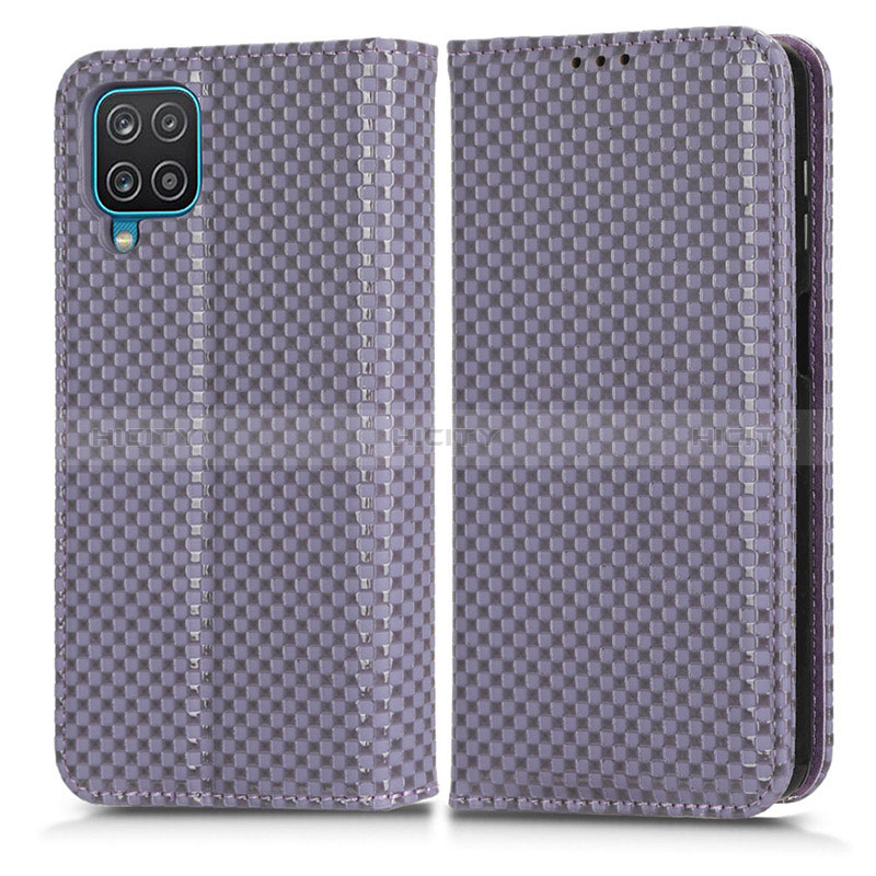 Funda de Cuero Cartera con Soporte Carcasa C03X para Samsung Galaxy A12