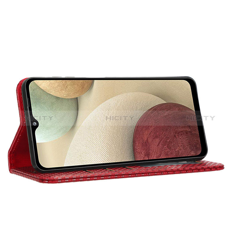 Funda de Cuero Cartera con Soporte Carcasa C03X para Samsung Galaxy A12 Nacho