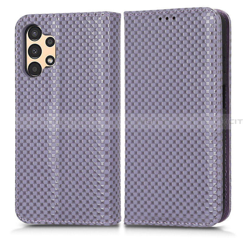 Funda de Cuero Cartera con Soporte Carcasa C03X para Samsung Galaxy A13 4G Morado