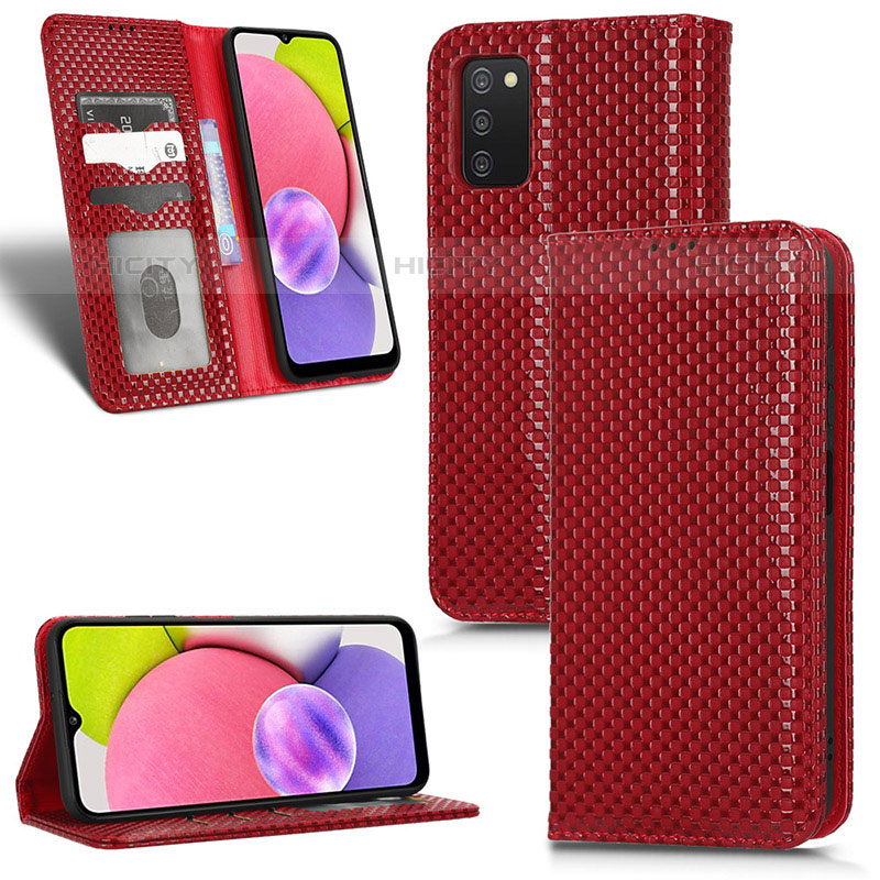 Funda de Cuero Cartera con Soporte Carcasa C03X para Samsung Galaxy M02s