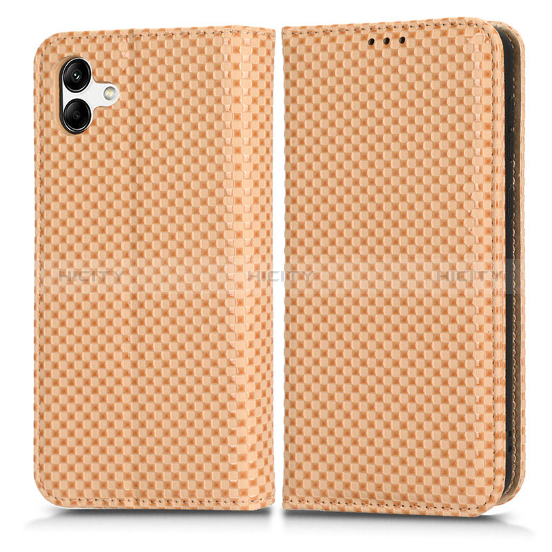 Funda de Cuero Cartera con Soporte Carcasa C03X para Samsung Galaxy M04 Oro