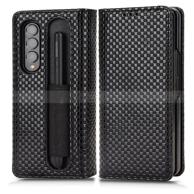 Funda de Cuero Cartera con Soporte Carcasa C03X para Samsung Galaxy Z Fold3 5G