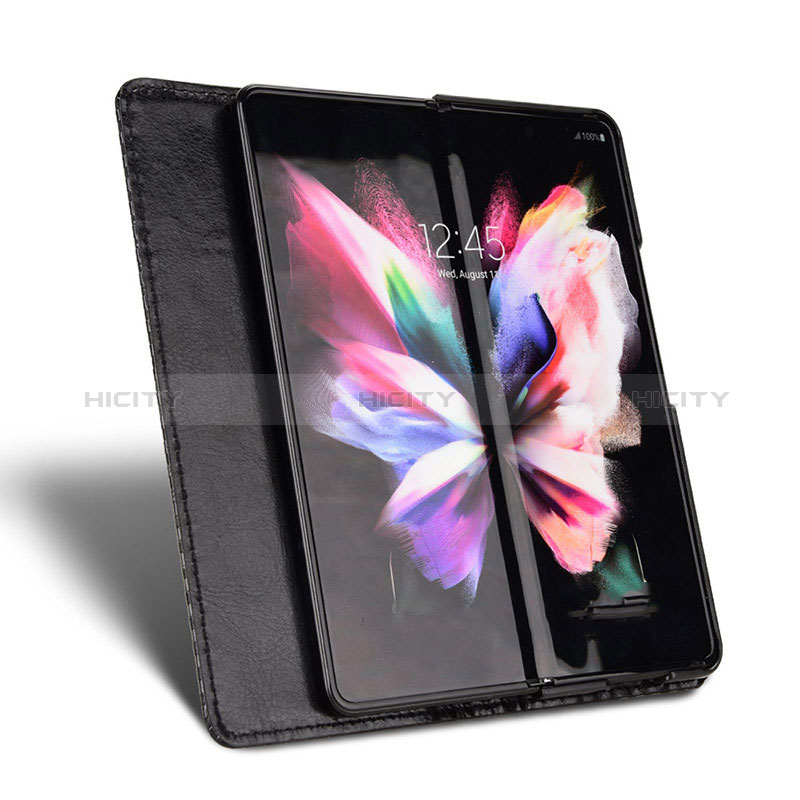 Funda de Cuero Cartera con Soporte Carcasa C03X para Samsung Galaxy Z Fold3 5G