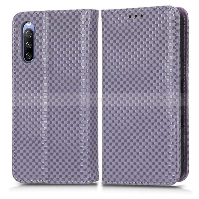 Funda de Cuero Cartera con Soporte Carcasa C03X para Sony Xperia 10 III