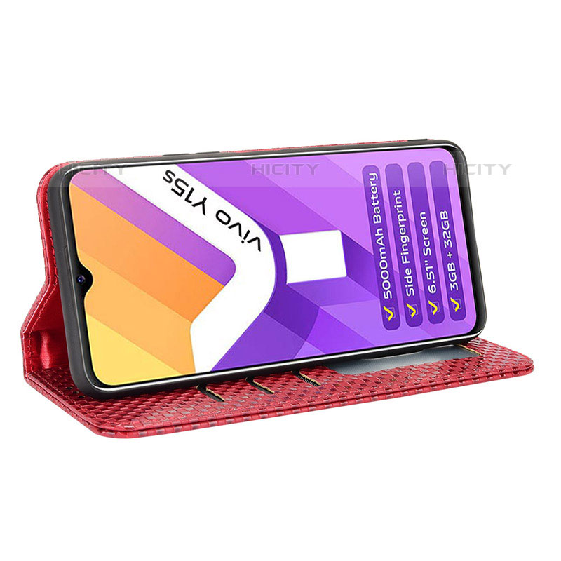 Funda de Cuero Cartera con Soporte Carcasa C03X para Vivo iQOO U5x