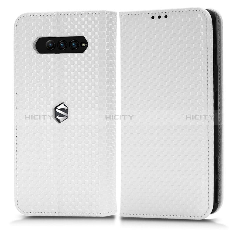 Funda de Cuero Cartera con Soporte Carcasa C03X para Xiaomi Black Shark 4 5G Blanco