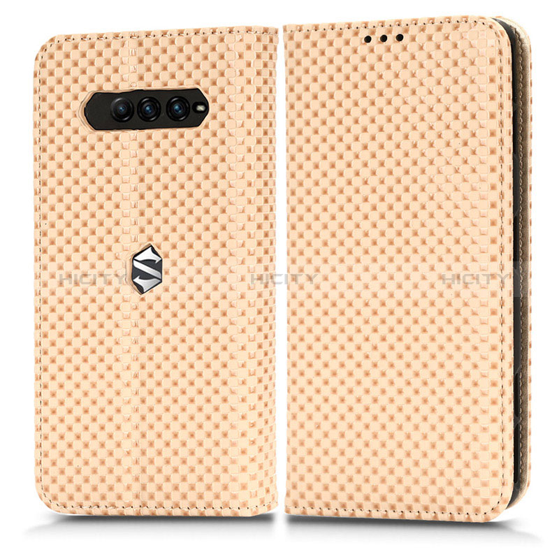 Funda de Cuero Cartera con Soporte Carcasa C03X para Xiaomi Black Shark 4 5G Oro