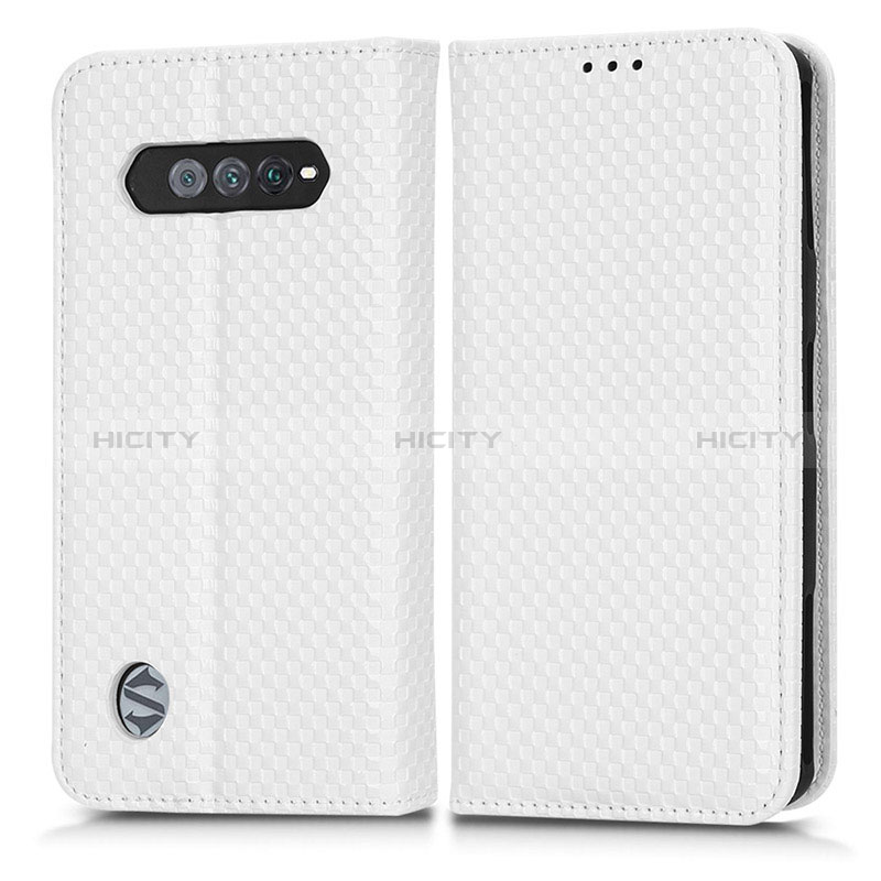 Funda de Cuero Cartera con Soporte Carcasa C03X para Xiaomi Black Shark 4S Pro 5G Blanco