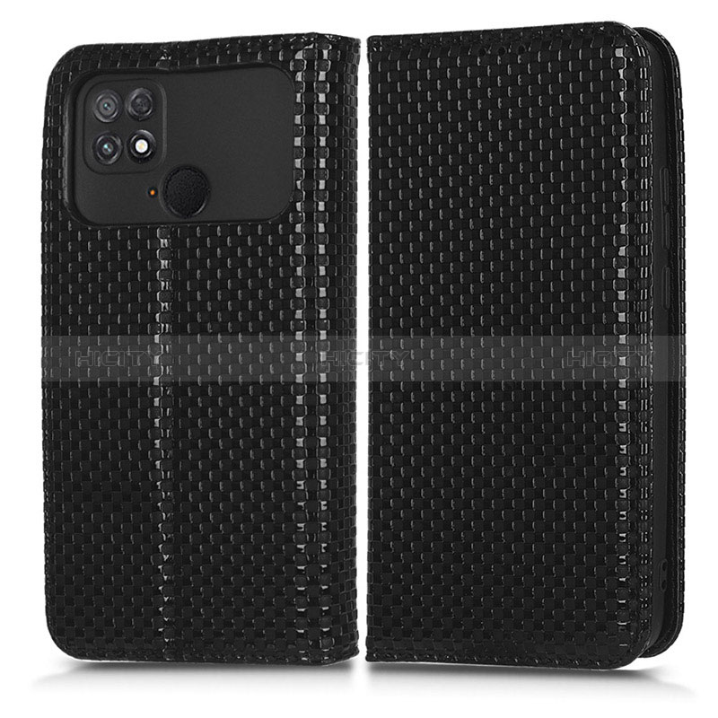 Funda de Cuero Cartera con Soporte Carcasa C03X para Xiaomi Poco C40 Negro