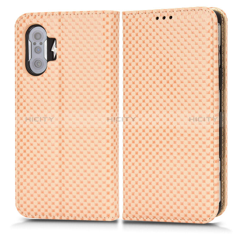 Funda de Cuero Cartera con Soporte Carcasa C03X para Xiaomi Poco F3 GT 5G Oro