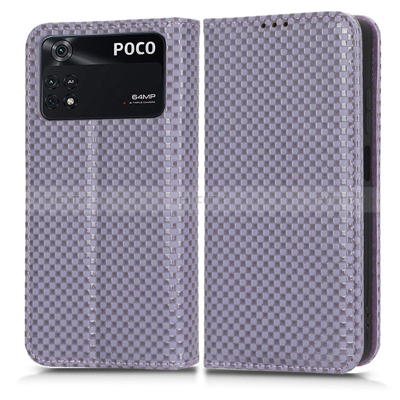 Funda de Cuero Cartera con Soporte Carcasa C03X para Xiaomi Poco M4 Pro 4G