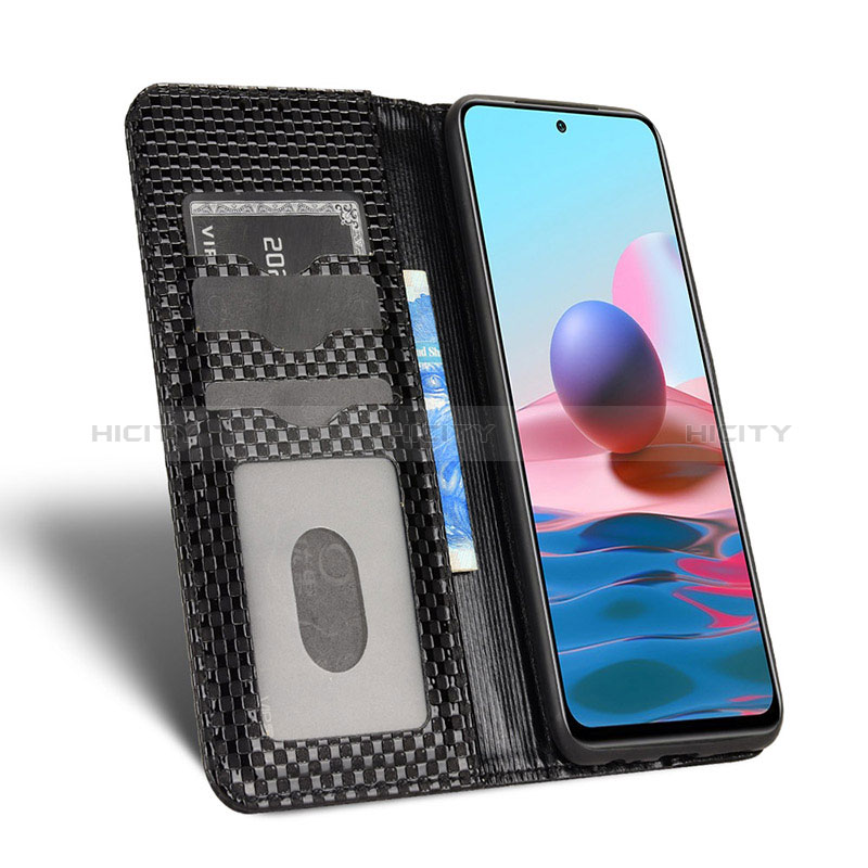 Funda de Cuero Cartera con Soporte Carcasa C03X para Xiaomi Redmi Note 10 4G