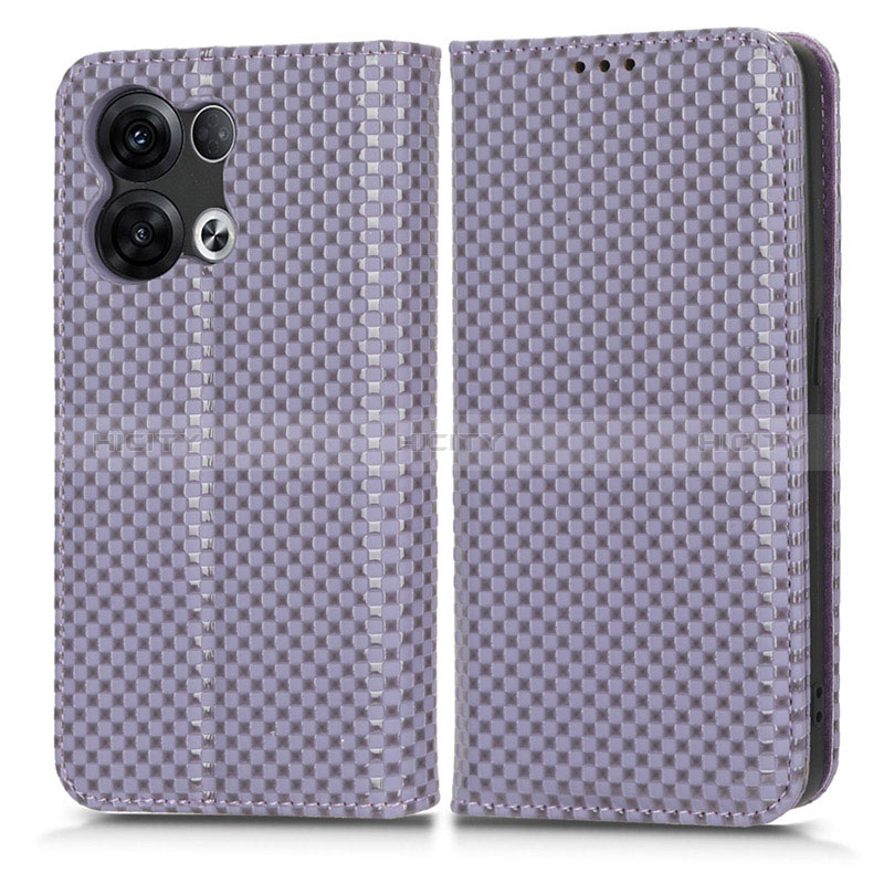 Funda de Cuero Cartera con Soporte Carcasa C03X para Xiaomi Redmi Note 13 5G Morado