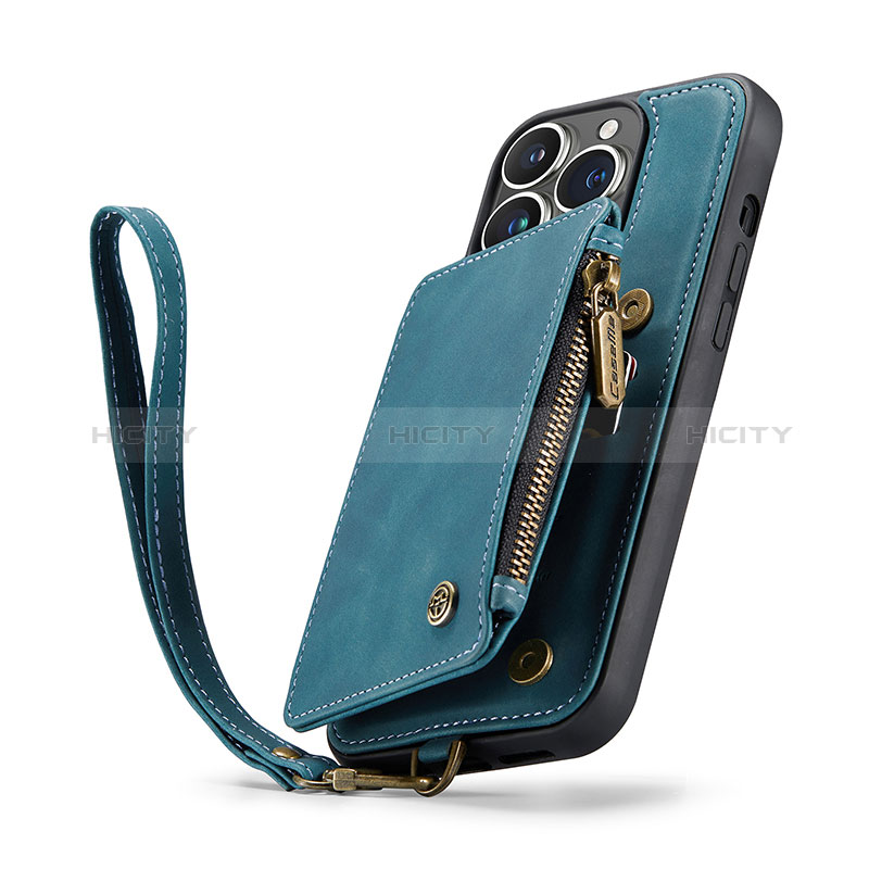 Funda de Cuero Cartera con Soporte Carcasa C04S para Apple iPhone 13 Pro Max