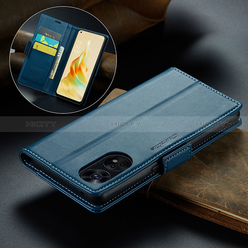 Funda de Cuero Cartera con Soporte Carcasa C04S para Oppo Reno8 T 4G