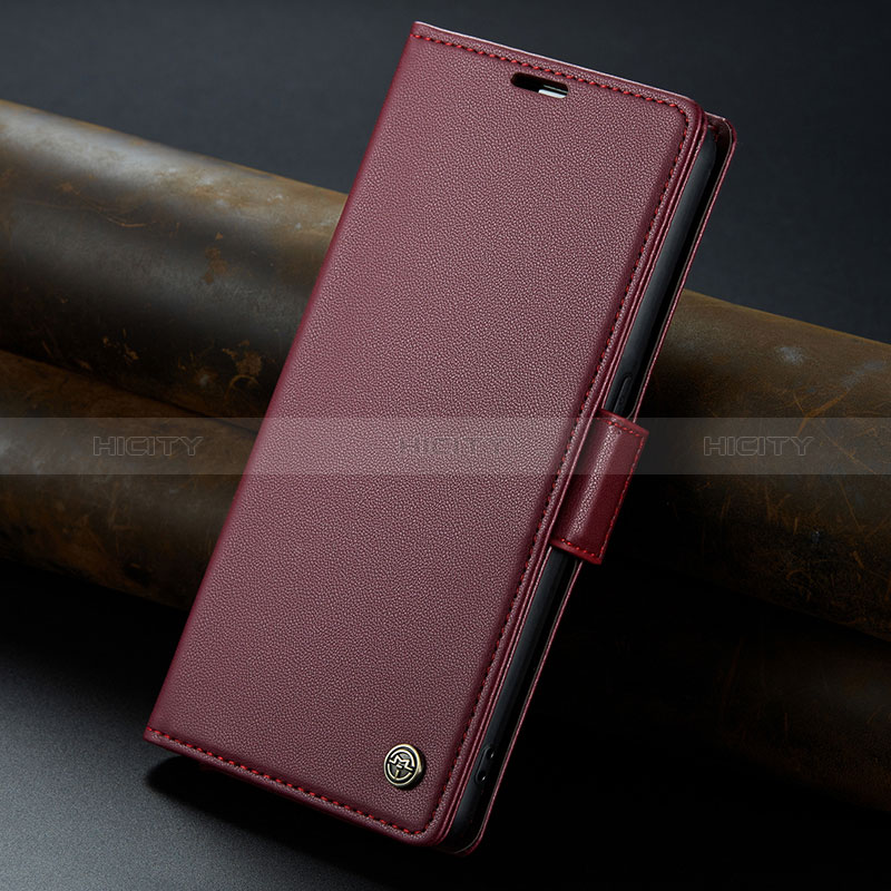 Funda de Cuero Cartera con Soporte Carcasa C04S para Oppo Reno8 T 4G Rojo