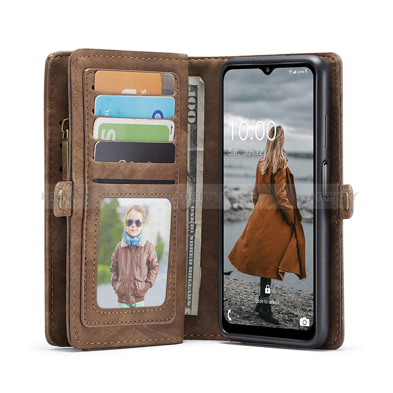 Funda de Cuero Cartera con Soporte Carcasa C04S para Samsung Galaxy A12