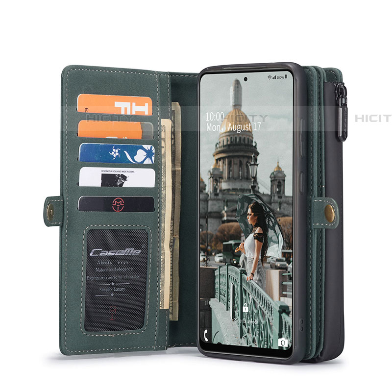 Funda de Cuero Cartera con Soporte Carcasa C04S para Samsung Galaxy A52 4G