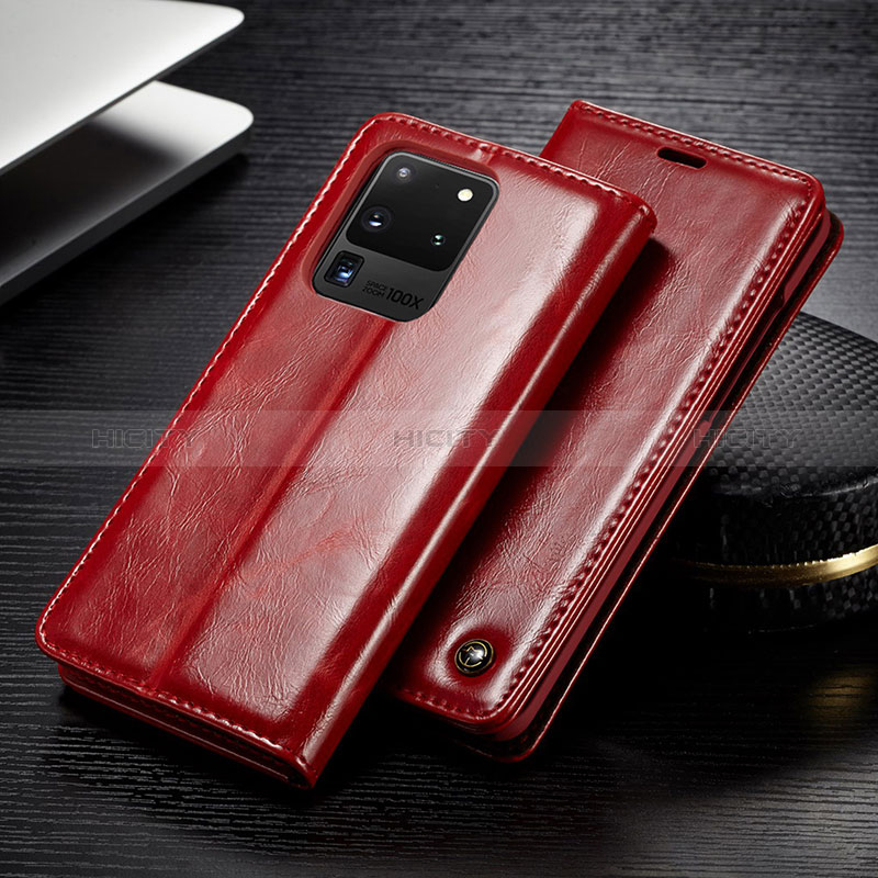 Funda de Cuero Cartera con Soporte Carcasa C04S para Samsung Galaxy S20 Ultra 5G