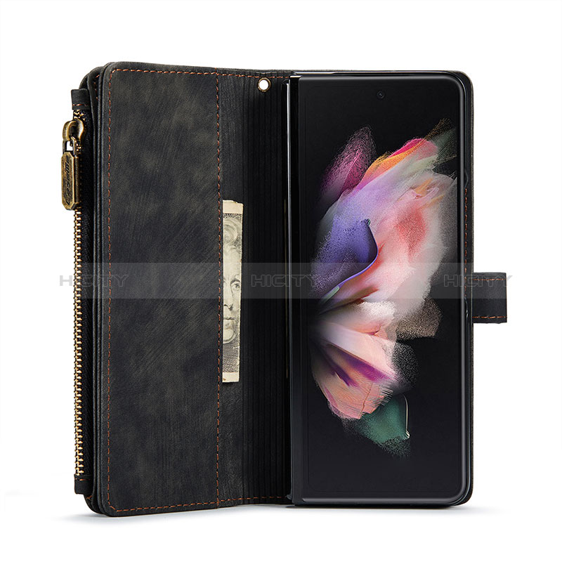 Funda de Cuero Cartera con Soporte Carcasa C04S para Samsung Galaxy Z Fold3 5G