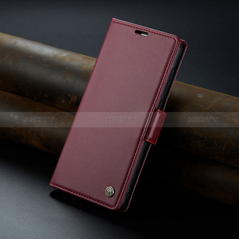 Funda de Cuero Cartera con Soporte Carcasa C04S para Xiaomi Mi 13T 5G Rojo