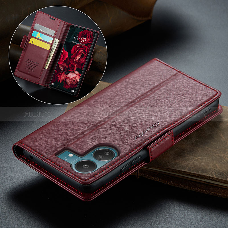 Funda de Cuero Cartera con Soporte Carcasa C04S para Xiaomi Poco C65