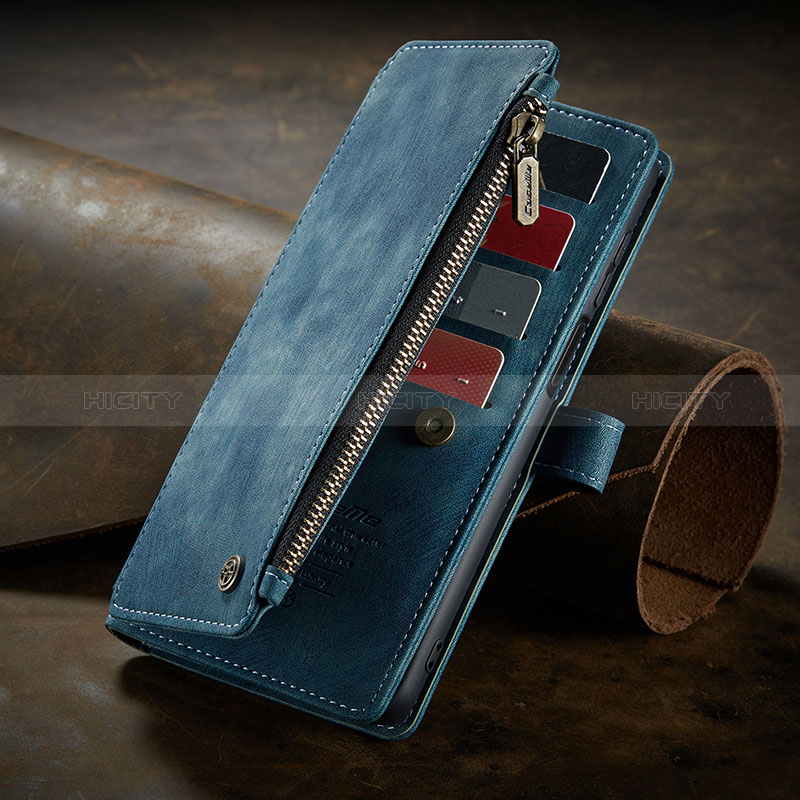 Funda de Cuero Cartera con Soporte Carcasa C04S para Xiaomi Redmi Note 10 Pro 4G Azul