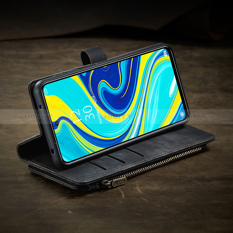 Funda de Cuero Cartera con Soporte Carcasa C04S para Xiaomi Redmi Note 9 Pro Max