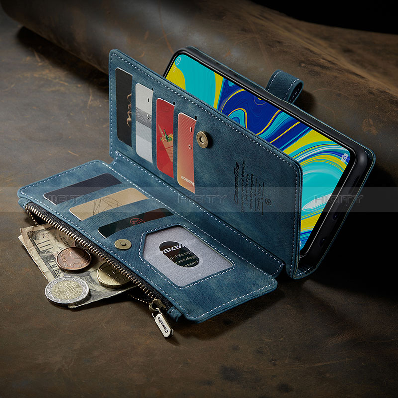 Funda de Cuero Cartera con Soporte Carcasa C04S para Xiaomi Redmi Note 9 Pro Max