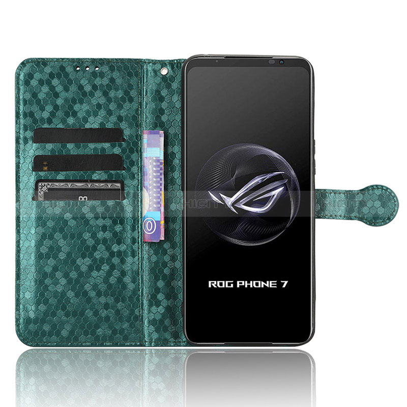 Funda de Cuero Cartera con Soporte Carcasa C04X para Asus ROG Phone 7 Ultimate