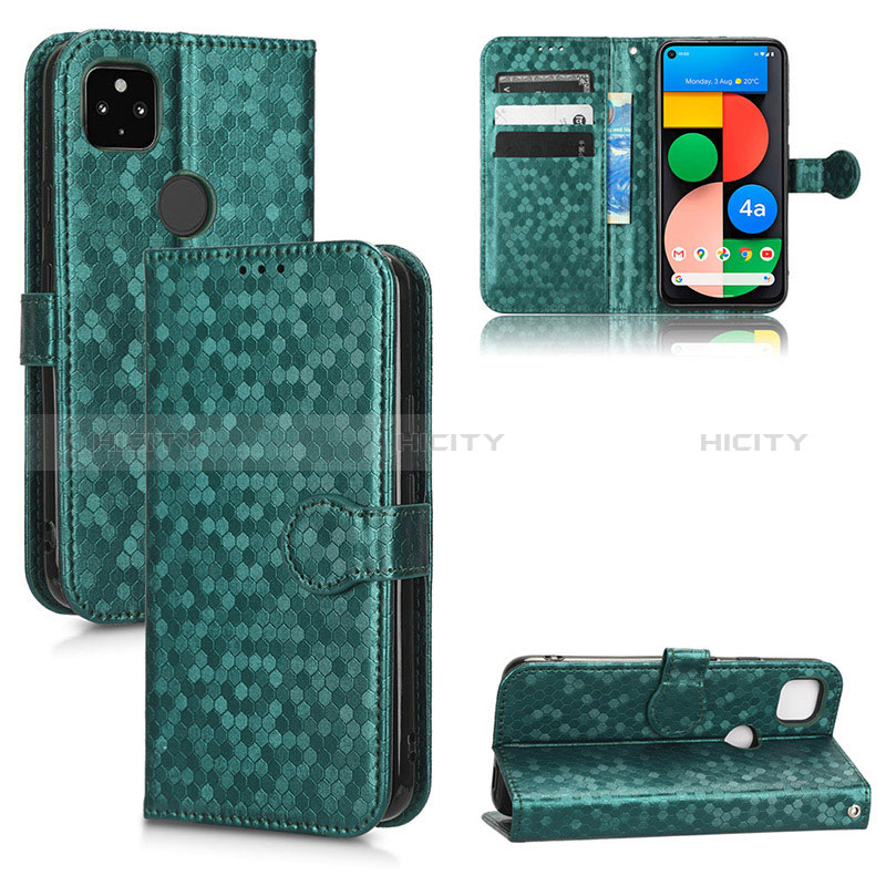 Funda de Cuero Cartera con Soporte Carcasa C04X para Google Pixel 4a 5G