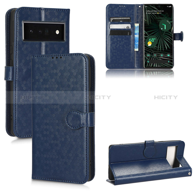 Funda de Cuero Cartera con Soporte Carcasa C04X para Google Pixel 6 Pro 5G